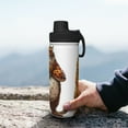 thumbnail image 7 of Goofa Cartoon Cheetah With Attitude Print 18oz Sports Insulated Kettle With Straw Water Bottle Sports Water Bottle For Running Hiking Cycling Climbing Mans Womans, 7 of 7