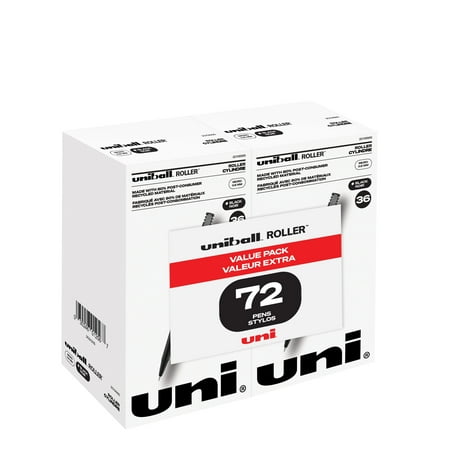 UPC: 0030246012567 | Uniball Roller Rollerball Pens  Micro Point (0.5mm)  Black Ink  72 Count
