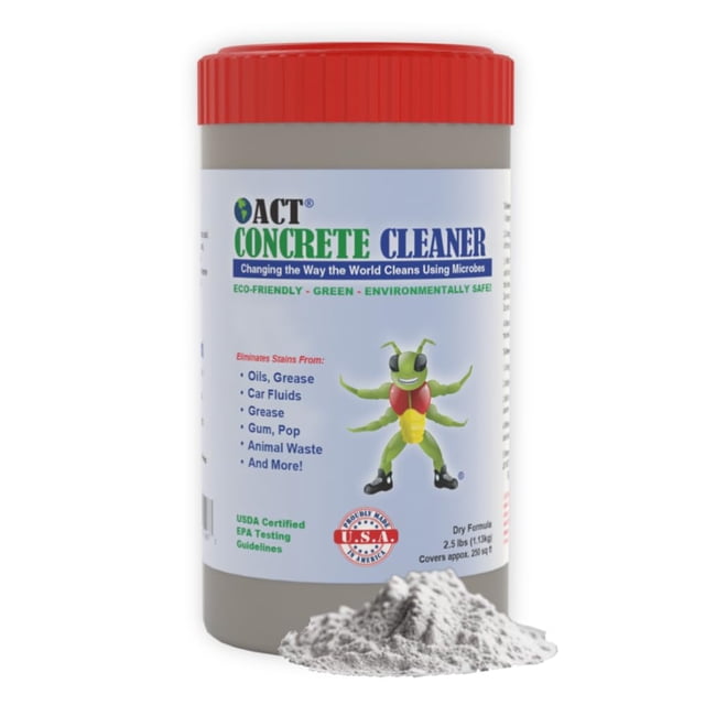 Limpiador de concreto ACT, polvo seco ecológico, 1,13 kg