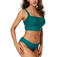 thumbnail image 3 of Charmo Push Up Bikini Swimsuits for Women Cropped Bikini Top Two Pieces Bathing Suits, 3 of 8