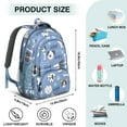 thumbnail image 5 of Dog with Woof and Bark Backpack for School,Cute School Bag,Schoolbag with Adjustable Shoulder Straps & Padded Back,16.9 Inch, 5 of 5