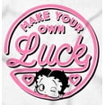 thumbnail image 2 of Betty Boop Your Own Luck Girl Power Women's Long Sleeve T Shirt Brisco Brands L, 2 of 6