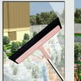 thumbnail image 4 of Btomtd Wet Dry Squeegee Broom for Bathroom Non Stick Hair Removal Squeegee Tool Ash Sweeping Squeegee Broom Window Tile Cleaning, Pink, 4 of 9