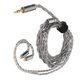 thumbnail image 2 of Upgraded Earphone Cable 49 Core Single Crystal Copper Silver Plated 4 Strands Hand Knitting Earphone Wire for BQEYZ Rime 3.5mm/0.14in, 2 of 5