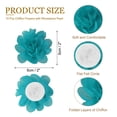 thumbnail image 2 of Flores de Chifón Uxcell, Apliques de Tela de Malla para Costura, Embellecedores para Diademas, para Decoración de Bodas de Manualidades DIY Azul, 2 of 7