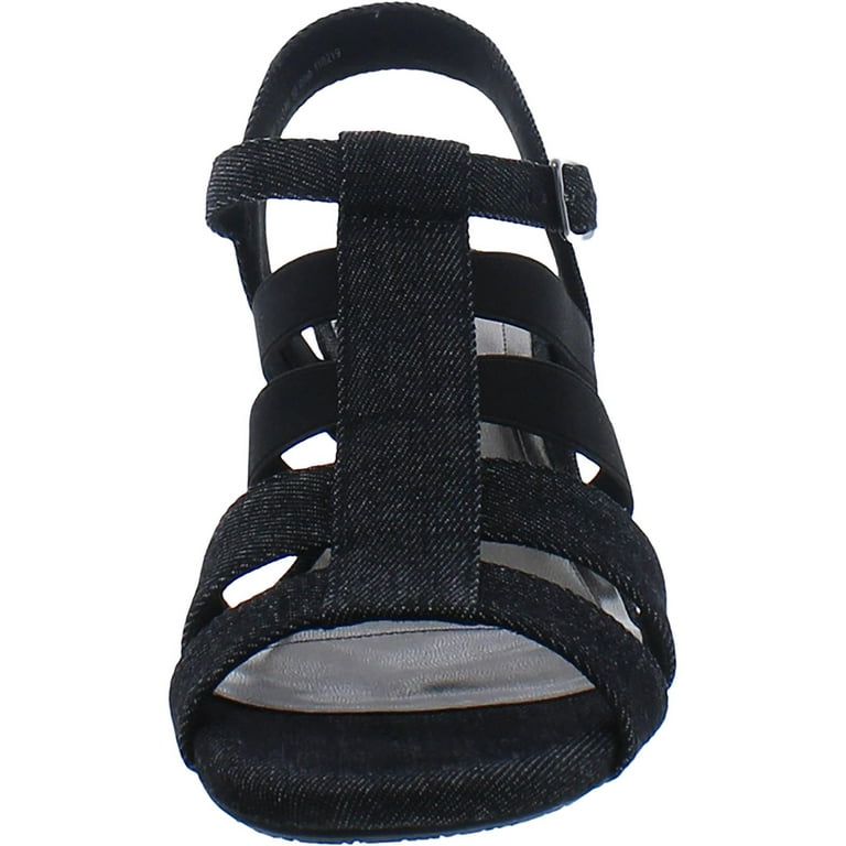 Ros Hommerson Womens Wish Denim Ankle Gladiator Sandals