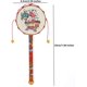 thumbnail image 5 of 3 tambores giratorios de sonajero, campana de mano, musical, educativo, chino, percusión tradicional, juguetes divertidos de China, 7,48 "x 2,56", 5 of 5