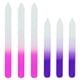 thumbnail image 1 of Lima de uñas de vidrio, 6 piezas de lima de uñas de vidrio para herramienta de manicura de uñas naturales, lima de uñas de viaje, rellenos de medias, regalos de Navidad, 1 of 6