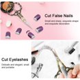 thumbnail image 3 of Tijeras de manicura profesionales, precisión de cutícula de acero inoxidable vintage para uñas, vello facial, cejas, pestañas, vello nasal, 3 of 3