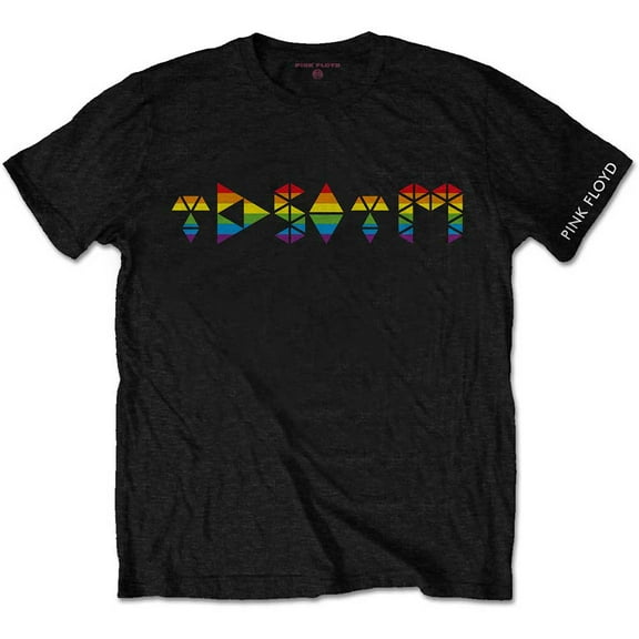 Pink Floyd Unisex T-Shirt Dark Side Prism Initials (Small)