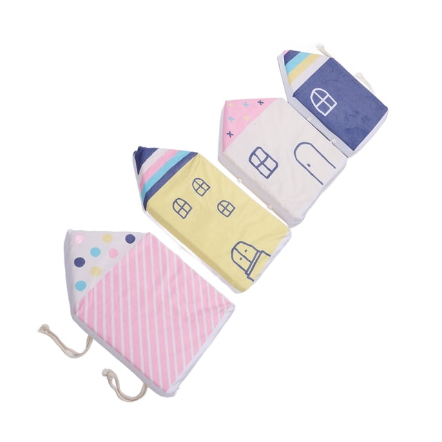 Parachoques de Cuna ANGGREK 4 Piezas Cómodas para cama infantil Forma de Casa