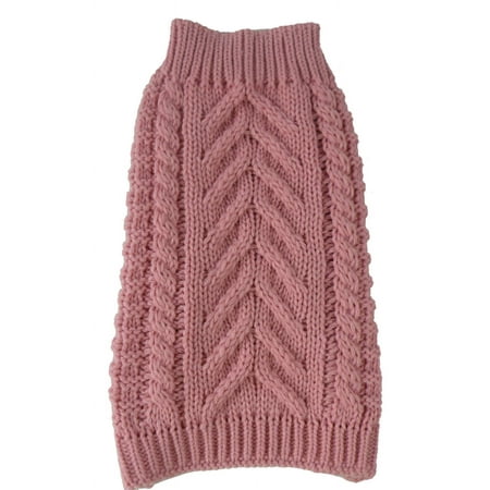 UPC: 0858342021210 | Swivel-Swirl Heavy Cable Knitted Fashion Designer Dog Sweater