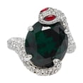 thumbnail image 1 of Anillo de serpiente para mujer, regalo ajustable, joyería elegante y moderna, dije para festival, boda, aniversario, día de San Valentín, cumpleaños Plata, 1 of 8