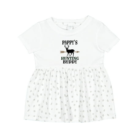 

Inktastic Pappys Hunting Buddy Bow Hunter Girls Baby Dress