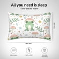 thumbnail image 6 of Disketp Frog And Mushrooms Satin Pillowcase For Hair And Skin - Satin Pillow Cases Standard Size 20x30 Inches With Zipper,Gifts For Women Men, 6 of 8