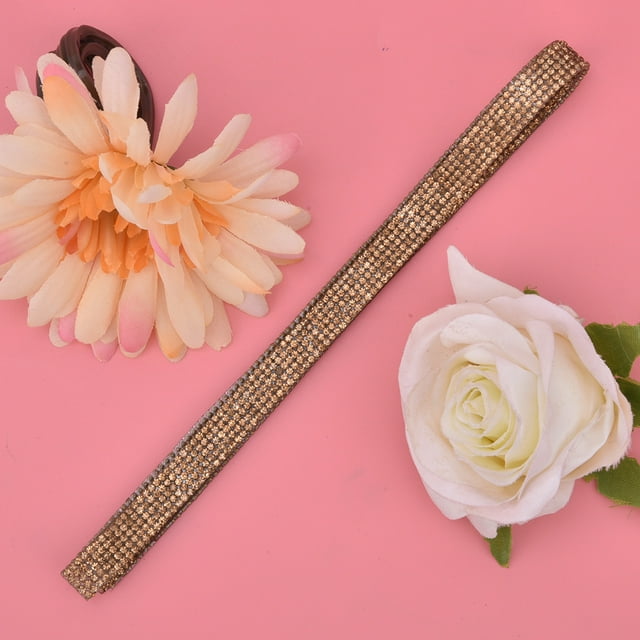 Rhinestone Trim Ribbon, Shiny Glass Rhinestone Decoration for Clothing, Bags, Shoes