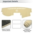 thumbnail image 3 of Unique Bargains Dash Cover for KIA Sorento 2010-2016 Non-Slip Dashboard Carpet Mat Polyester Silicone Beige, 3 of 7