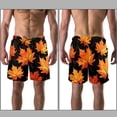 thumbnail image 3 of luoweisi Men's Beach Shorts Quick Dry Swim Trunks with Mesh Lining Maple Leaf XL, 3 of 5