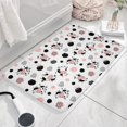 thumbnail image 3 of White Cow Geometric Pattern Flannel Non Slip Door Rugs,Washable Door Mats Indoor,Decorative Door Mats,Dirt-Resistant and Absorbent Doormat for Entrance,Bedroom,Kitchen,Bathroom,31.5x17in(80x43cm), 3 of 4