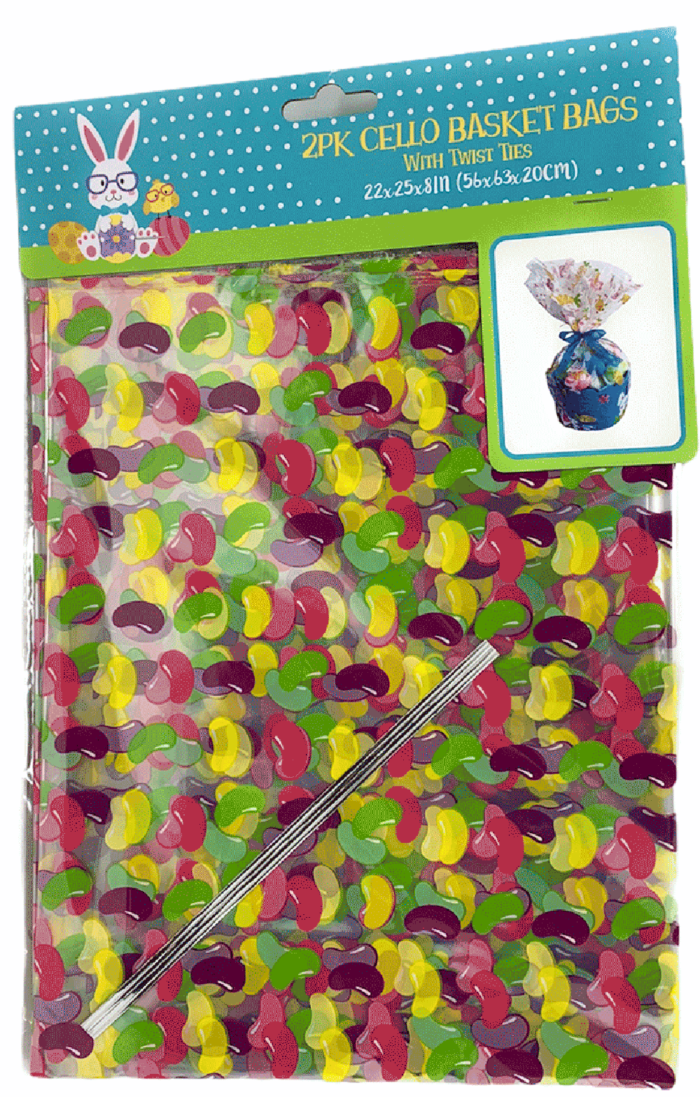 Celebrate Easter Together Cellophane Cellophane Basket Bags 22inch x