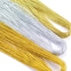 thumbnail image 4 of Alambre para joyería, cordón metálico, etiqueta, cadena de cordón metálico estirable, cordón metálico Plata, 4 of 9