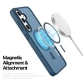 thumbnail image 6 of Galaxy S24 FE 5G Case,Magnetic Phone Case with MagSafe for Samsung Galaxy S24 FE 6.7",Takfox [Frosted] Shockproof Case Matte Hard Plastic & Silicone Rubber Full Body Bumper Protection Cover,Blue, 6 of 9