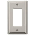 thumbnail image 2 of (2 pack) Amerelle 163RPN Century Wallplate, 1 Rocker, Steel, Polished Nickel, 1-Pack, 2 of 2