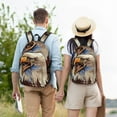 thumbnail image 3 of Easygd Eagle With USA Flags Canvas Backpack: Stylish, Lightweight, and Versatile with Large Capacity and Adjustable Straps –, 3 of 7
