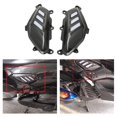 thumbnail image 2 of Cubierta de protección lateral trasera de motocicleta con ajuste de luz LED para Nmax155 blanco Zulema Protector de radiador de escape, 2 of 8