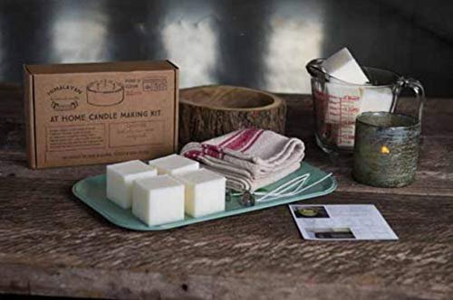 Himalayan Trading Soy Candle Making Kit - Bourbon Vanilla, Orange Grove or Evergreen Scented - Includes of Wax Cubes, Wicks and Instructions