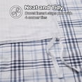 thumbnail image 4 of Superior Plaid Flannel Cotton Duvet Set, King/California King, Blue, 4 of 11