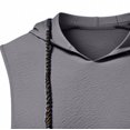 thumbnail image 4 of DagobertNiko Men's Hooded Tank Top Sleeveless Shirts Hoodies Lightweight Casual Gym Workout Shirts Cooling Muscle Tee Shirt, 4 of 5