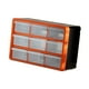 thumbnail image 4 of Gabinete de almacenamiento con cajones y compartimentos organizadores de múltiples rejillas para la familia Cuadrícula mediana naranja 9, 4 of 9