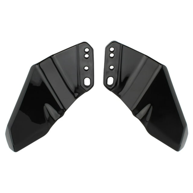 koolsoo 2 Pieces ABS Aerodynamic Winglet Replacement Accessories Spoilers Motorcycle Matte Black