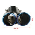 thumbnail image 4 of Car Exhaust Tip Stainless Steel Dual Tailpipe Throats Muffler Exhaust Tip Auto Modification Supplies, 4 of 9
