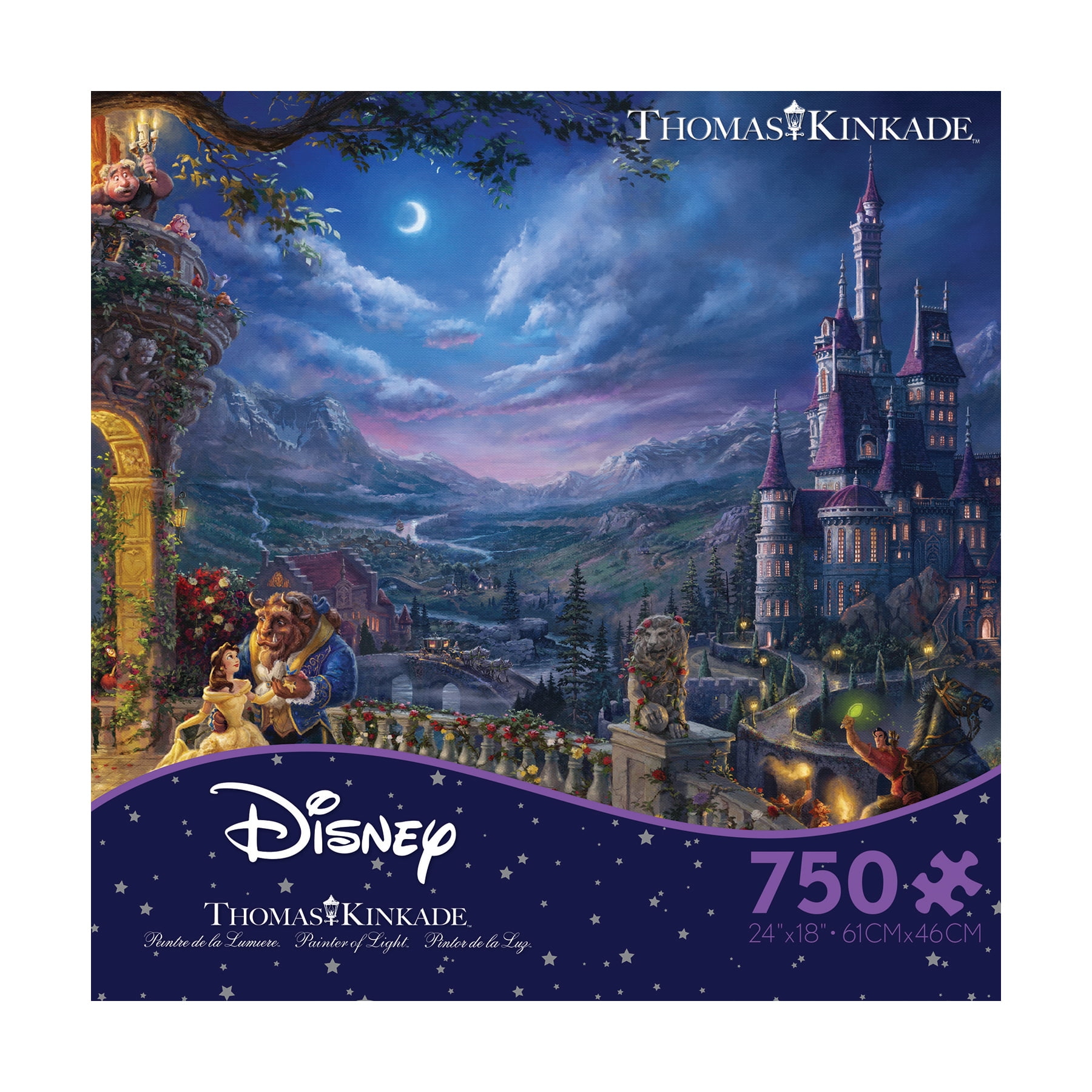 Tenyo Jigsaw Puzzle Beauty and The Beast Belle 1000 Pcs Thomas Kinkade 51x73.5cm for sale online 