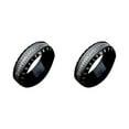 thumbnail image 1 of Anillo de acero para hombre Sonducket Vintage Todo negro 10, 1 of 6