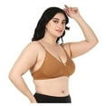 thumbnail image 6 of Stylesindia Women Plus Size Bra Full Coverage C-Cup Non Wired Pushup Soft Cup for T-Shirt Sports Garment and Daily Use ( 40, Light Brown), 6 of 6