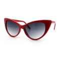 thumbnail image 6 of SA106 Womens Classic Gothic Mod Cat Eye Sunglasses Red - Smoke, 6 of 8