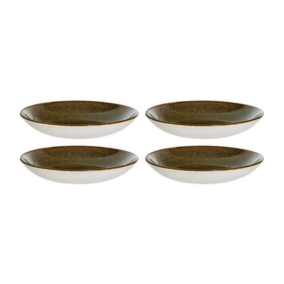 Tierra dia.9" h:2" 34 oz. Round Brown Vitrified Bowl (Set of 4)