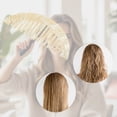 thumbnail image 6 of Unique Bargains 1 Pc Convenient Half Round Hair Comb Yellow Acetate Sheet, 6 of 6