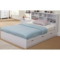 thumbnail image 6 of Wooden Full Size Bookcase Headboard with 6 Open Shelves, White- Saltoro Sherpi, 6 of 6