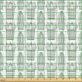 thumbnail image 2 of Ambesonne Succulent Fabric by the Yard Upholstery, Outline Cactus Plants, 10 Yards, Dark Grey and White, 2 of 5