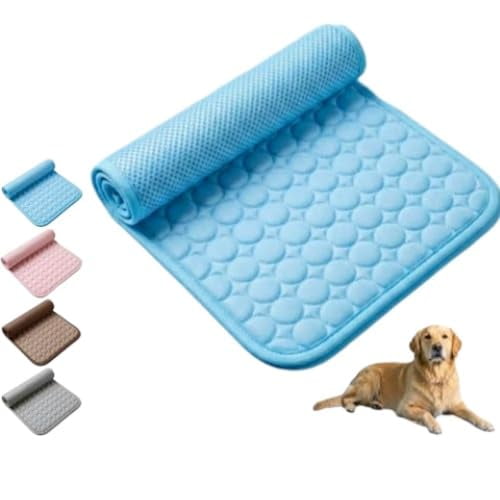 Pet Cooling Mat – Portable Washable Ice Silk Pad for Dogs & Cats, Foldable Summer Mat