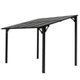 thumbnail image 5 of Walsunny Gazebos Hardtop 10' x 10' Outdoor Aluminum Pergola Heavy Duty Wall-Mounted Awnings with Sloped Roof for Patio,Deck, Backyard,Garden, 5 of 7