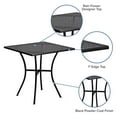 thumbnail image 2 of 28'' Square Black Indoor-Outdoor Steel Patio Table, 2 of 9