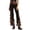 Black, variant on XIAONU Women's Fringe Flare Jeans Slim Fit Trimmed Trousers Stretchy Western Party Pants Black