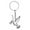 Silver, variant on UDIYO Key Chain Multi-purpose Realistic Decorative Reusable Bright Luster Souvenir Metal Peace Pigeon Key Ring Hanging Pendant for Bag