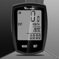 thumbnail image 2 of Computadora para bicicleta Velocímetro inalámbrico con cable Odómetro Impermeable LCD Luz de fondo C West Biking Velocímetro de bicicleta, 2 of 7
