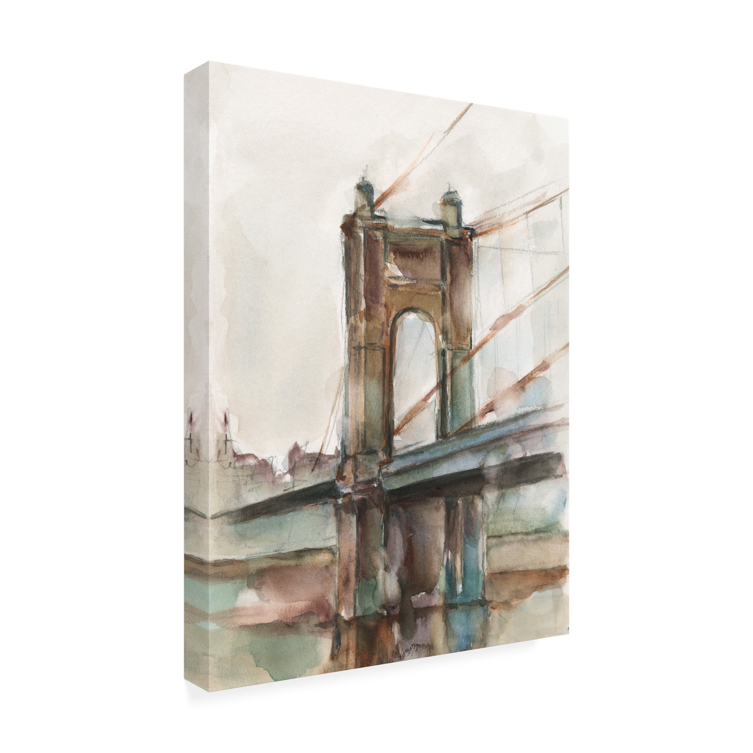 Ethan Harper 'Bridge at Sunset I' Canvas Art